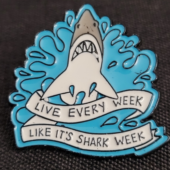 Live Every Week Like It's Shark Week Enamel Pin - Picture 2 of 5